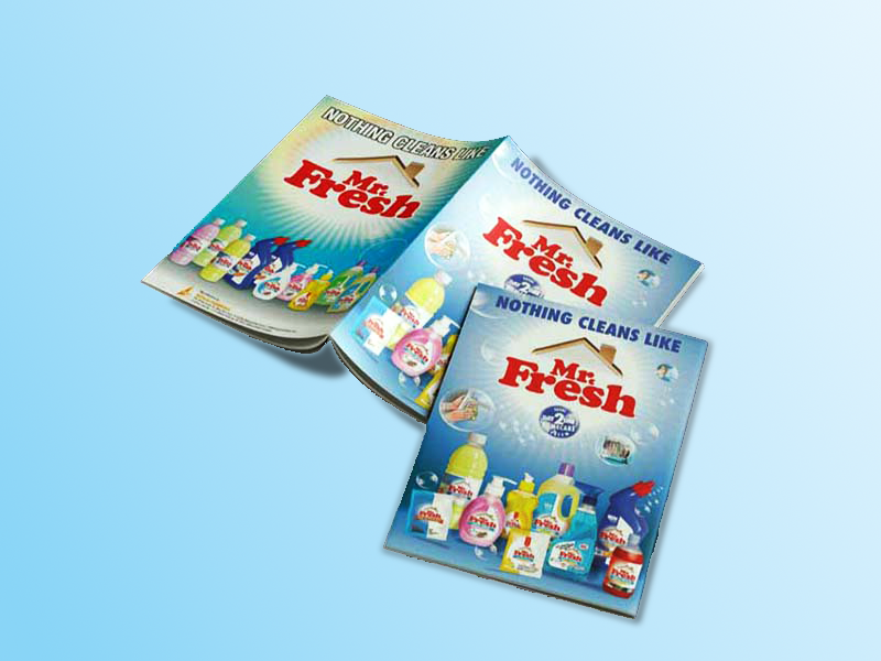 Product catalogue featuring consumer goods and retail packaging visuals