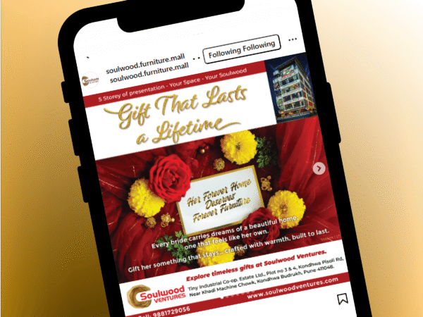 Wedding season promotional social media post featuring colorful campaign graphics