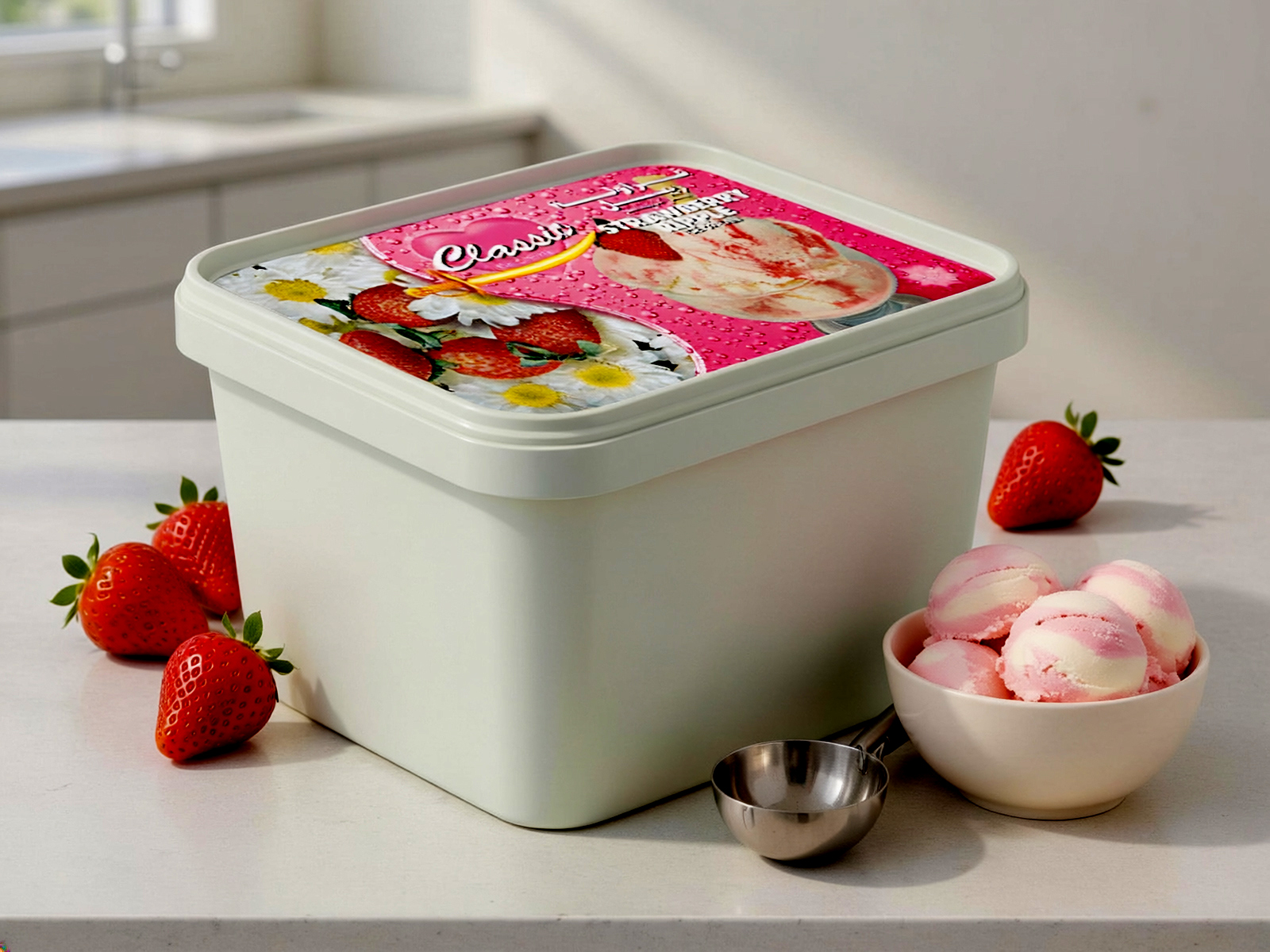 dessert tub packaging and food branding design created by SMArts Graphics Pune