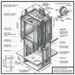 Detailed assembly drawing showing equipment construction