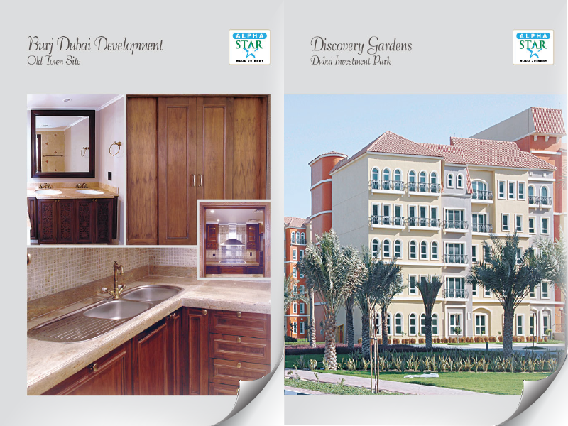 Real Estate project brochure featuring architectural design