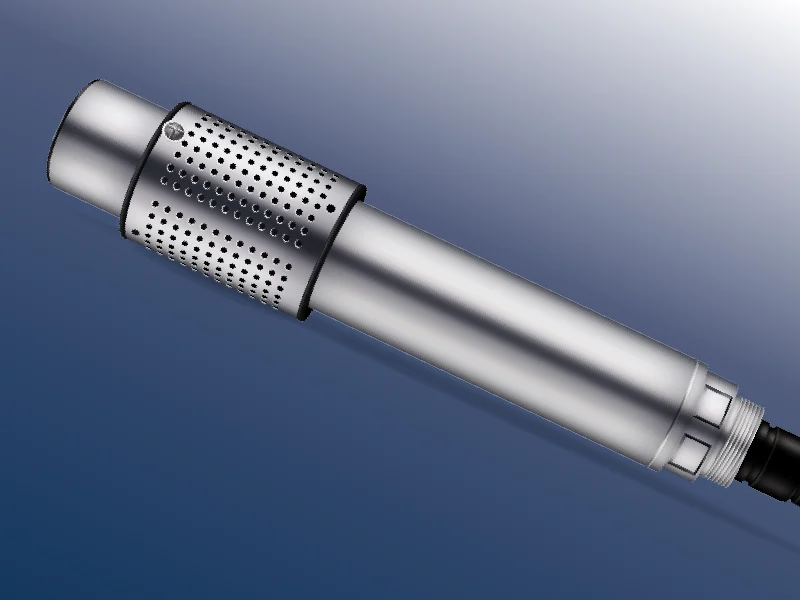 Industrial sensor component enhanced for commercial marketing presentation