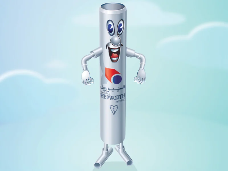 Cartoon mascot character designed for business branding