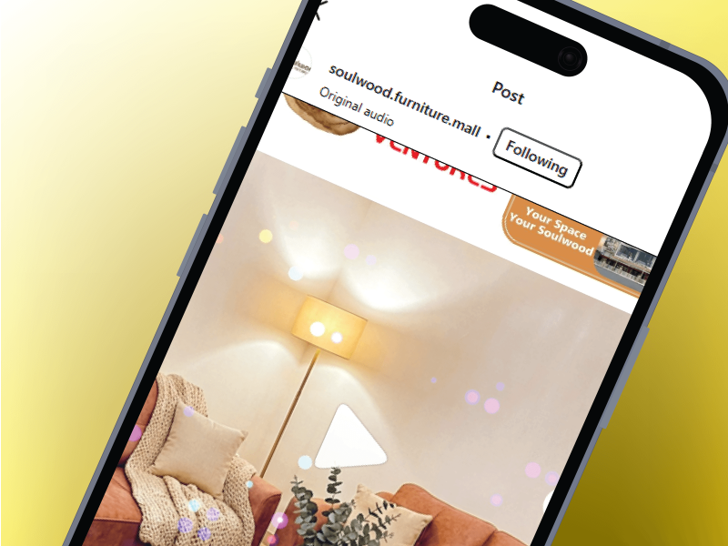 lifestyle video for furniture brand