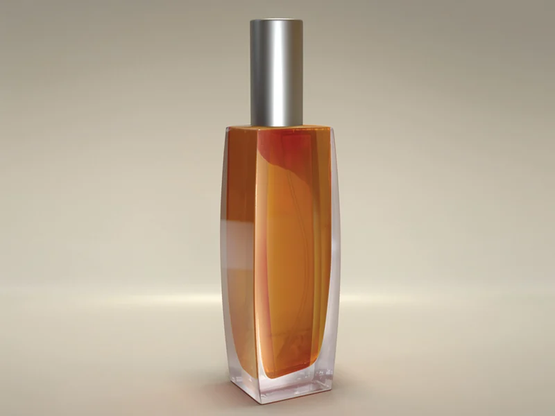 Commercial product visualization featuring premium packaging presentation