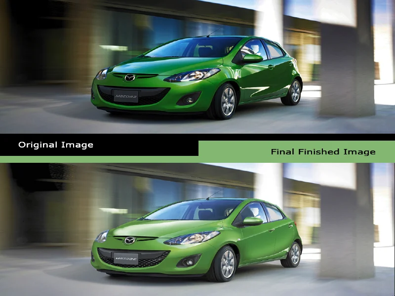 Automotive imagery enhanced for marketing and advertising communication