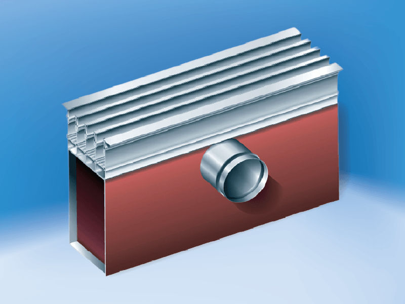 HVAC slot diffuser vector product artwork