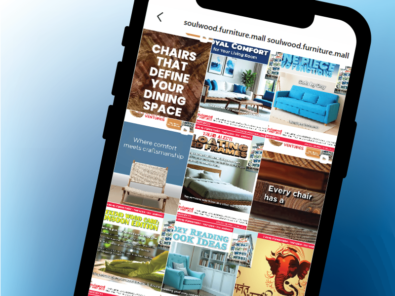 Multiple marketing graphics displayed within social media feed for Soulwood Ventures