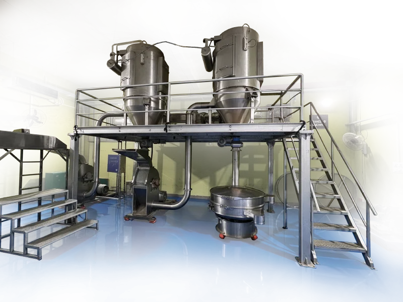 Industrial production equipment enhanced for product presentation